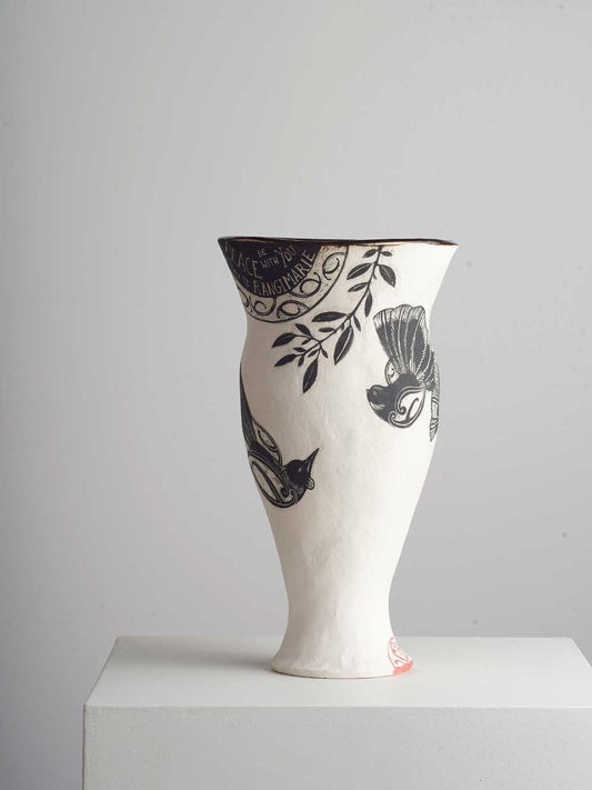 Tall Blessing Vessel - Peace be with You