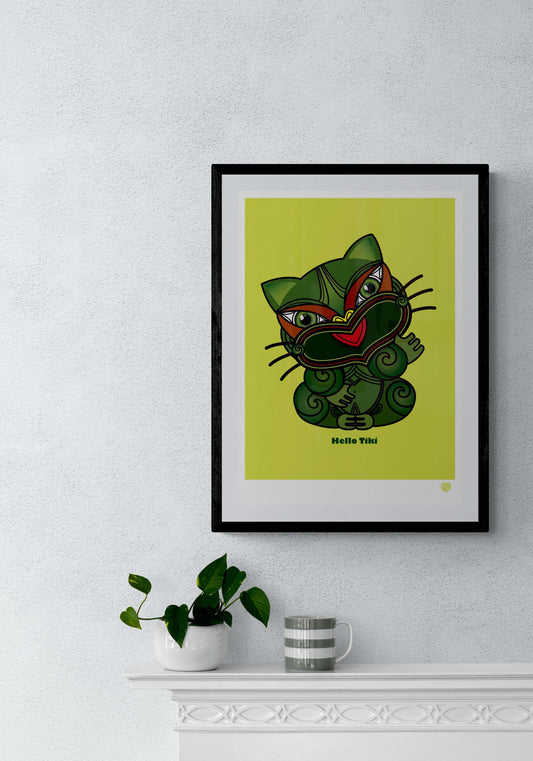 Hello Tiki Art Print - Amber Smith Studio