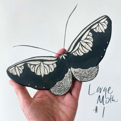 Handmade Ceramic Moths