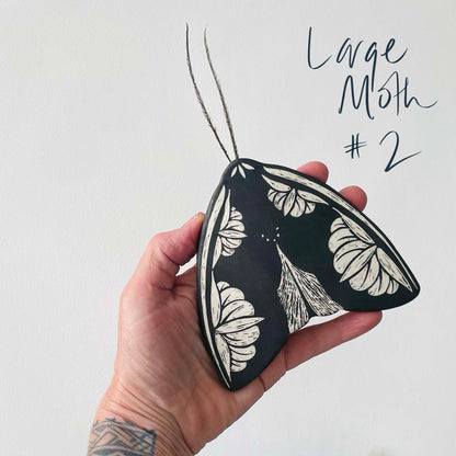 Handmade Ceramic Moths