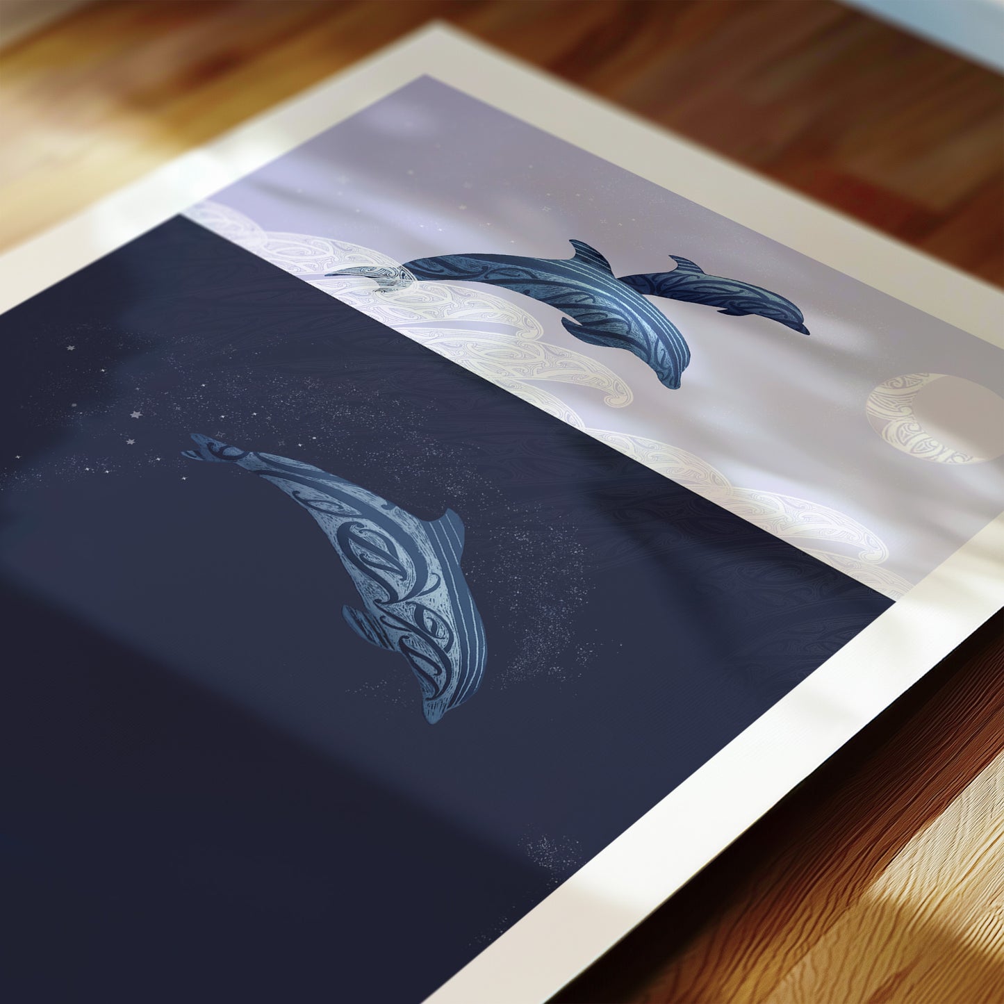 dolphin artwork from new zealand 