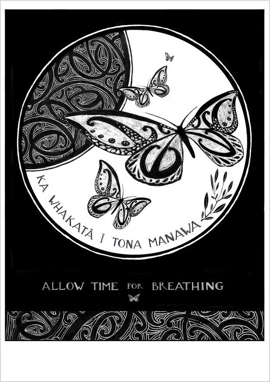 Breathe Po Atarau Art Print - Amber Smith Studio