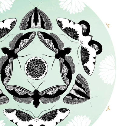 Pūrerehua Mandala Art Print - Amber Smith Studio