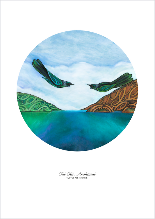 Tui Tui Arohanui Art Print - Amber Smith Studio